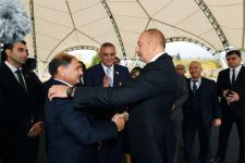 President Ilham Aliyev and First Lady Mehriban Aliyeva meet with members of Zangilan general public (PHOTO)