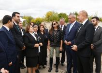 President Ilham Aliyev and First Lady Mehriban Aliyeva meet with members of Zangilan general public (PHOTO)