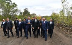 President Ilham Aliyev and First Lady Mehriban Aliyeva meet with members of Zangilan general public (PHOTO)