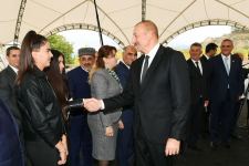 President Ilham Aliyev and First Lady Mehriban Aliyeva meet with members of Zangilan general public (PHOTO)
