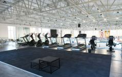 President Ilham Aliyev, First Lady Mehriban Aliyeva and their daughter Leyla Aliyeva view conditions created at new rehearsal building of National Gymnastics Arena (PHOTO)