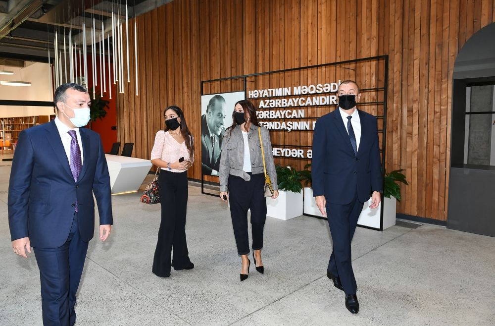 President Ilham Aliyev, First Lady Mehriban Aliyeva and their daughter Leyla Aliyeva attend inauguration of DOST Center for Inclusive Development and Creativity (PHOTO)