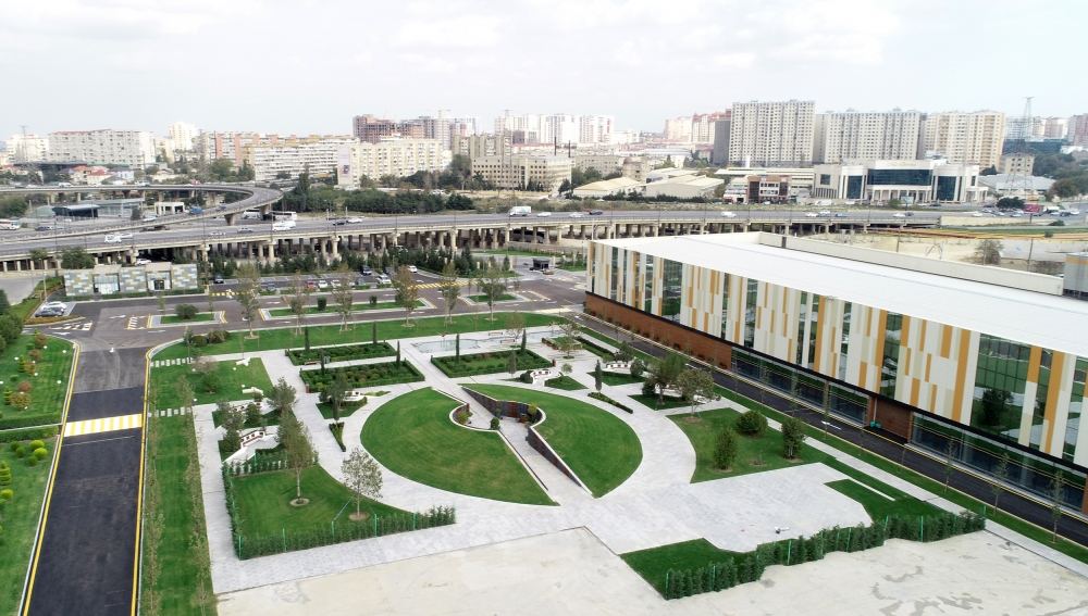 President Ilham Aliyev, First Lady Mehriban Aliyeva and their daughter Leyla Aliyeva view conditions created at new rehearsal building of National Gymnastics Arena (PHOTO)