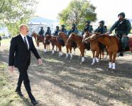 President Ilham Aliyev and First Lady Mehriban Aliyeva attend inauguration of new military unit complex of State Border Service in Gubadli district (PHOTO/VIDEO)