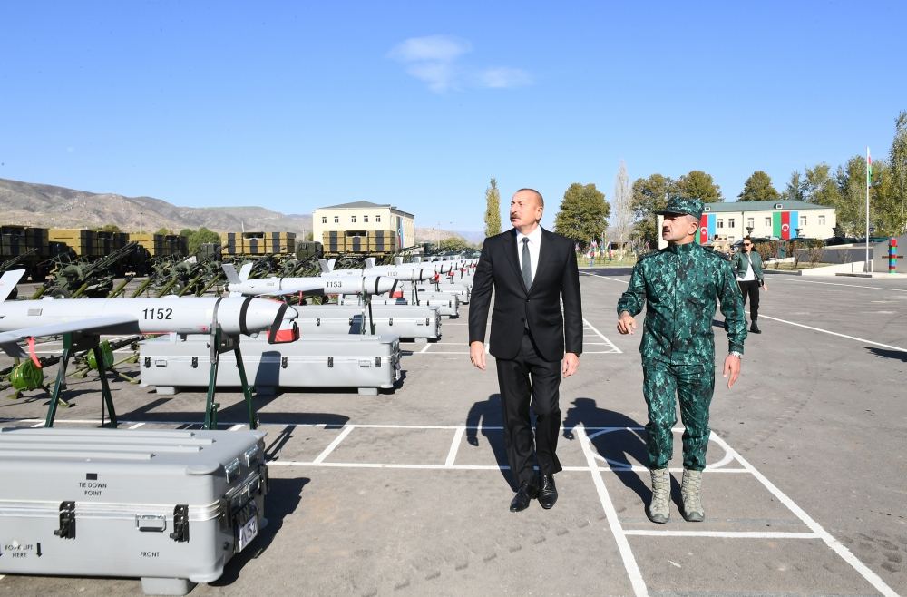 President Ilham Aliyev and First Lady Mehriban Aliyeva attend inauguration of new military unit complex of State Border Service in Gubadli district (PHOTO/VIDEO)