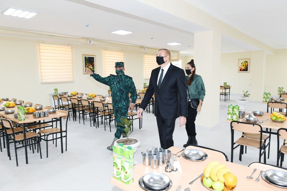 President Ilham Aliyev and First Lady Mehriban Aliyeva attend inauguration of new military unit complex of State Border Service in Gubadli district (PHOTO/VIDEO)