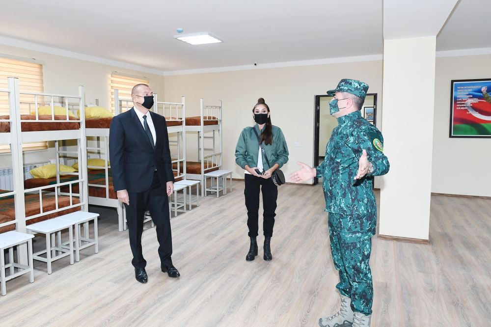 President Ilham Aliyev and First Lady Mehriban Aliyeva attend inauguration of new military unit complex of State Border Service in Gubadli district (PHOTO/VIDEO)