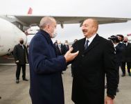 Turkish President Recep Tayyip Erdogan arrives in Azerbaijan. 
First official welcome ceremony held at Fuzuli International Airport (PHOTO/VIDEO)