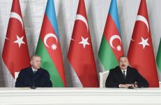 Presidents of Azerbaijan and Turkey make press statements (PHOTO/VIDEO)