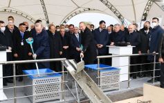 Azerbaijani, Turkish presidents laid foundation stone for Zangazur corridor (PHOTO/VIDEO)