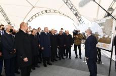 Azerbaijani, Turkish presidents laid foundation stone for Zangazur corridor (PHOTO/VIDEO)