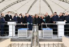 Azerbaijani, Turkish presidents laid foundation stone for Zangazur corridor (PHOTO/VIDEO)