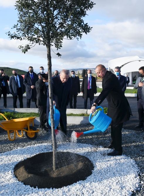 President Ilham Aliyev and President Recep Tayyip Erdogan lay foundation for “Dost Agropark” in Zangilan (PHOTO/VIDEO)