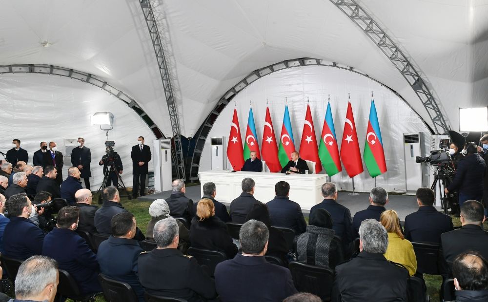 Presidents of Azerbaijan and Turkey make press statements (PHOTO/VIDEO)