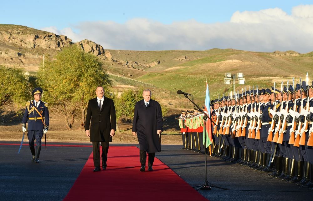 Official welcome ceremony held for Turkish President Recep Tayyip Erdogan in Aghali village, Zangilan district (PHOTO/VIDEO)