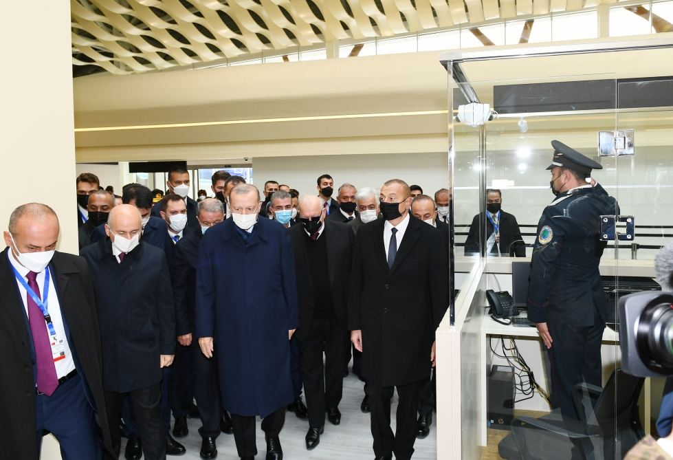 President Ilham Aliyev and President Recep Tayyip Erdogan attend opening ceremony of Fuzuli International Airport (PHOTO)