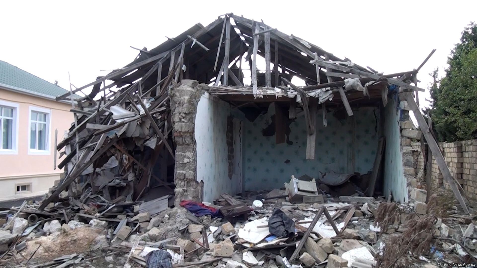 Ruins of house destroyed by Armenian missile strike on Azerbaijan's Tartar during Second Karabakh War to be museum (PHOTO/VIDEO)