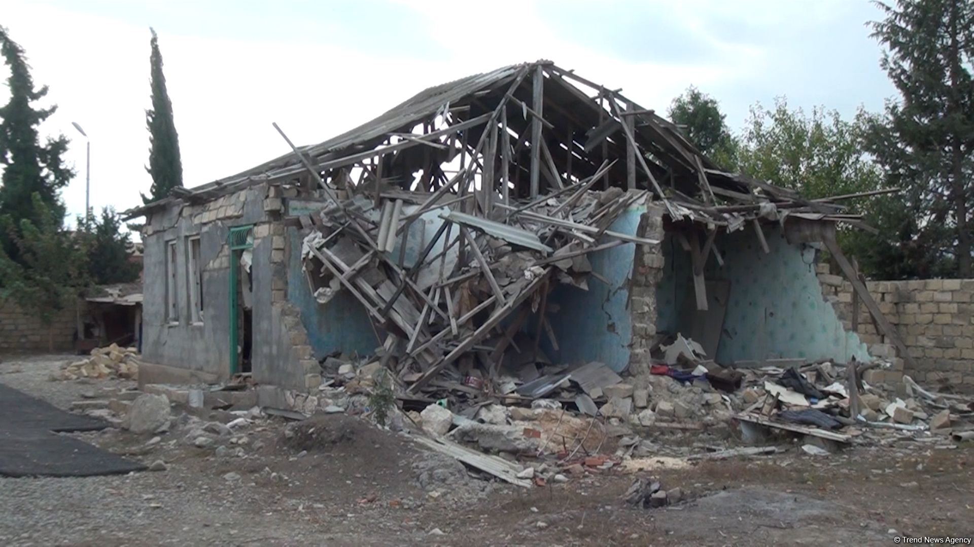 Ruins of house destroyed by Armenian missile strike on Azerbaijan's Tartar during Second Karabakh War to be museum (PHOTO/VIDEO)