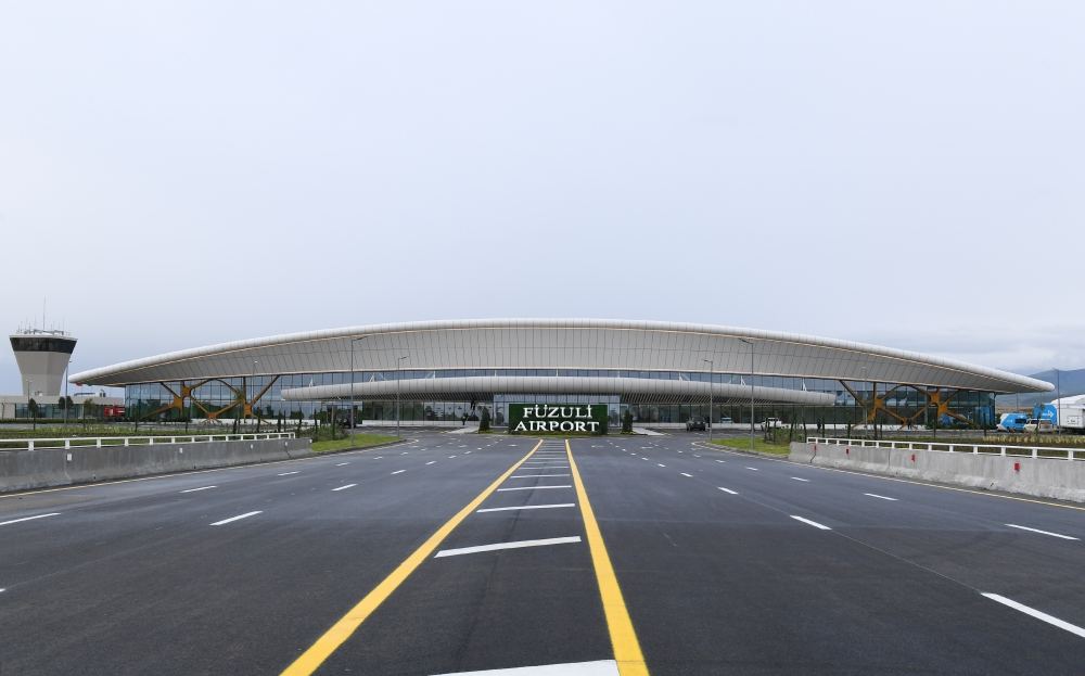 President Ilham Aliyev and President Recep Tayyip Erdogan attend opening ceremony of Fuzuli International Airport (PHOTO)