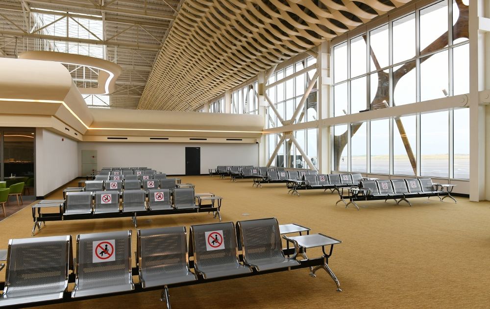 President Ilham Aliyev and President Recep Tayyip Erdogan attend opening ceremony of Fuzuli International Airport (PHOTO)