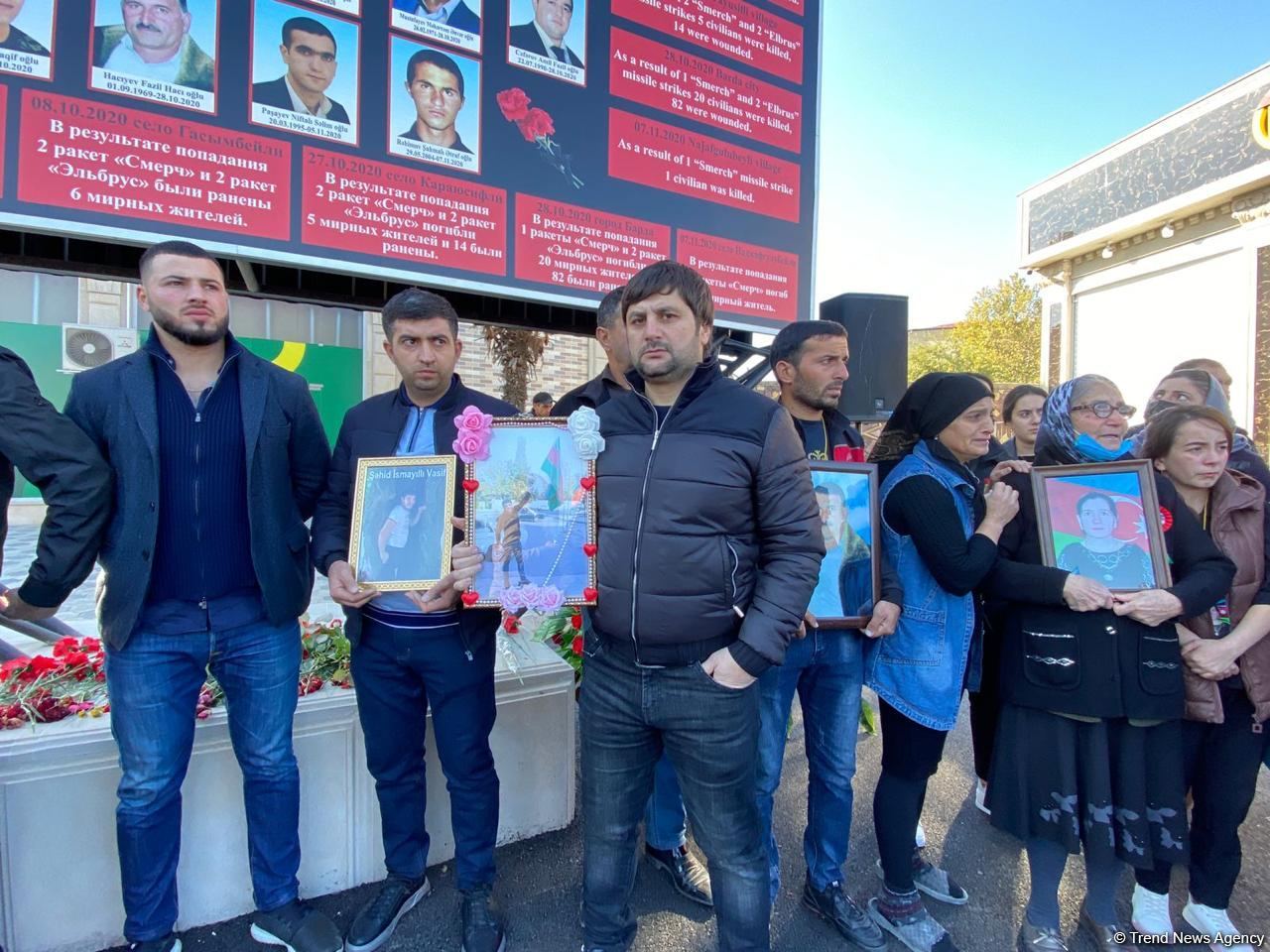 Azerbaijan's Barda city commemorates victims of Armenian aggression during second Karabakh war (PHOTO)