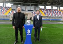 President Ilham Aliyev, First Lady Mehriban Aliyeva attend opening ceremony of Shamakhi city stadium (PHOTO/VIDEO)