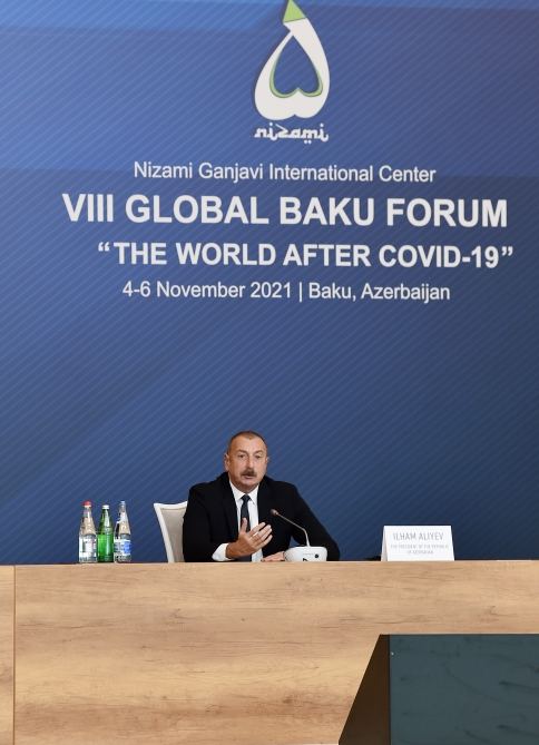 President Ilham Aliyev delivers speech at opening of VIII Global Baku Forum - "The World after COVID-19" (PHOTO/VIDEO)