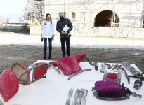 President Ilham Aliyev, First Lady review Heydar Aliyev Foundation’s restoration work in Mehmandarovs' Estate Complex (PHOTO/VIDEO)
