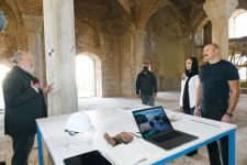 President Ilham Aliyev, First Lady review Heydar Aliyev Foundation’s restoration work in Ashaghi Govhar Agha Mosque in Azerbaijan's Shusha (PHOTO/VIDEO)