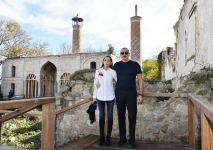 President Ilham Aliyev, First Lady review Heydar Aliyev Foundation’s restoration work in Ashaghi Govhar Agha Mosque in Azerbaijan's Shusha (PHOTO/VIDEO)