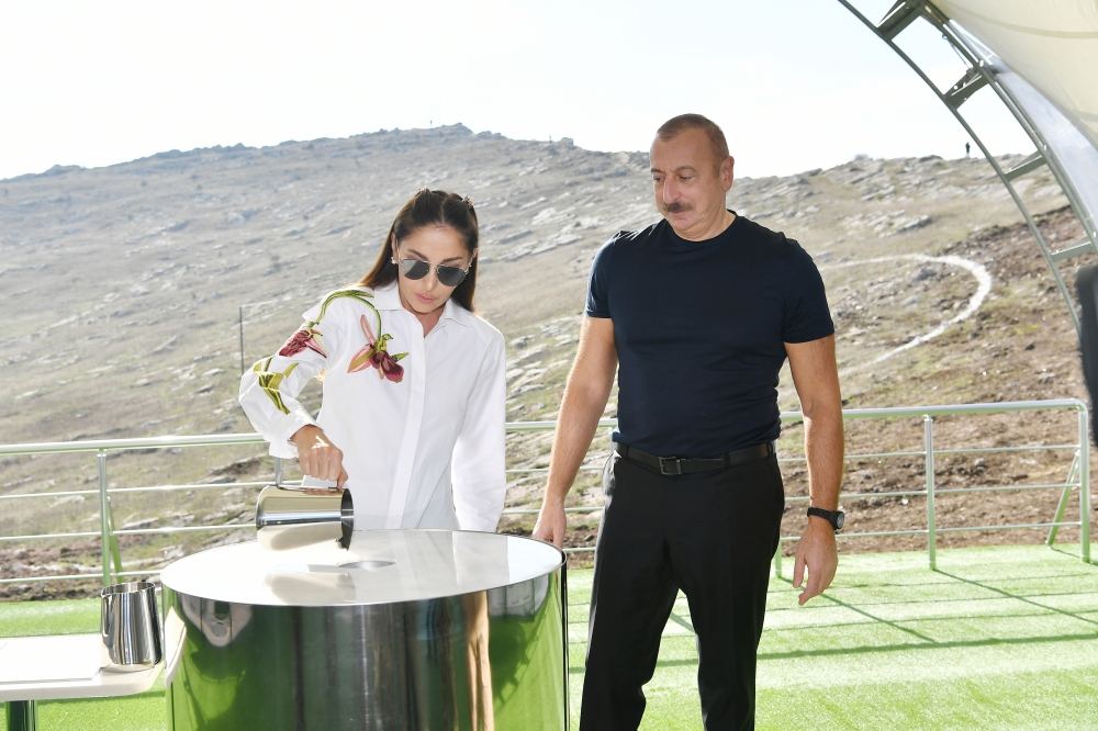 President Ilham Aliyev, First Lady Mehriban Aliyeva lay foundation for Shusha radio and TV station (PHOTO/VIDEO)
