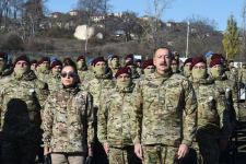 President, Commander-in-Chief of Armed Forces Ilham Aliyev makes speech in front of servicemen in Shusha (PHOTO/VIDEO)
