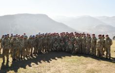President, Commander-in-Chief of Armed Forces Ilham Aliyev makes speech in front of servicemen in Shusha (PHOTO/VIDEO)