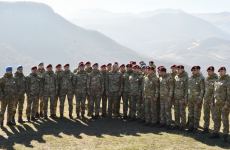 President, Commander-in-Chief of Armed Forces Ilham Aliyev makes speech in front of servicemen in Shusha (PHOTO/VIDEO)