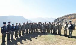President, Commander-in-Chief of Armed Forces Ilham Aliyev makes speech in front of servicemen in Shusha (PHOTO/VIDEO)
