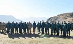 President, Commander-in-Chief of Armed Forces Ilham Aliyev makes speech in front of servicemen in Shusha (PHOTO/VIDEO)