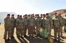 President, Commander-in-Chief of Armed Forces Ilham Aliyev makes speech in front of servicemen in Shusha (PHOTO/VIDEO)