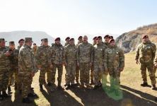 President, Commander-in-Chief of Armed Forces Ilham Aliyev makes speech in front of servicemen in Shusha (PHOTO/VIDEO)