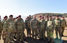 President, Commander-in-Chief of Armed Forces Ilham Aliyev makes speech in front of servicemen in Shusha (PHOTO/VIDEO)