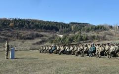 President, Commander-in-Chief of Armed Forces Ilham Aliyev makes speech in front of servicemen in Shusha (PHOTO/VIDEO)