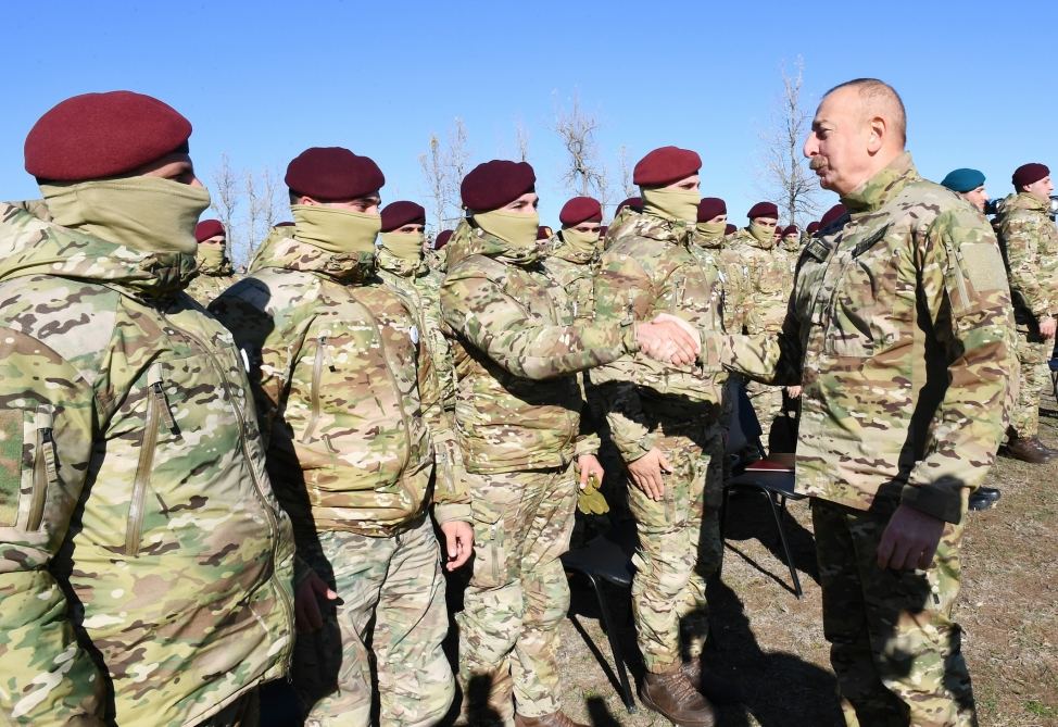 President, Commander-in-Chief of Armed Forces Ilham Aliyev makes speech in front of servicemen in Shusha (PHOTO/VIDEO)