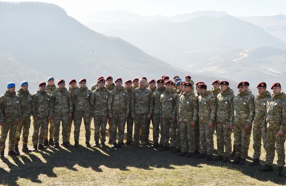 President, Commander-in-Chief of Armed Forces Ilham Aliyev makes speech in front of servicemen in Shusha (PHOTO/VIDEO)