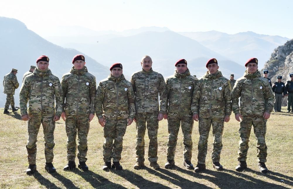 President, Commander-in-Chief of Armed Forces Ilham Aliyev makes speech in front of servicemen in Shusha (PHOTO/VIDEO)