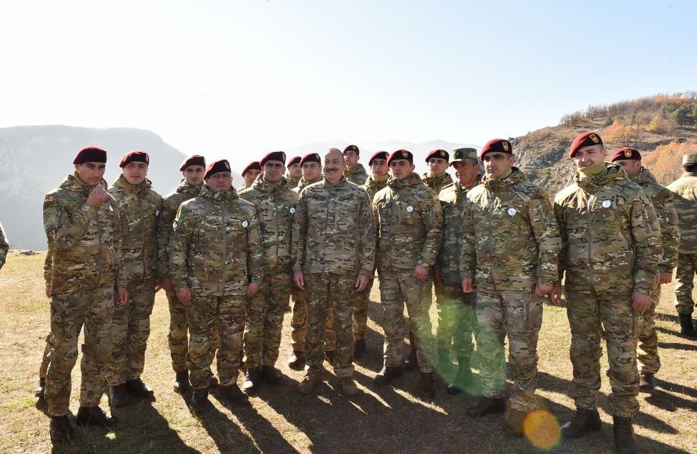 President, Commander-in-Chief of Armed Forces Ilham Aliyev makes speech in front of servicemen in Shusha (PHOTO/VIDEO)