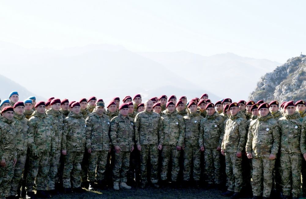 President, Commander-in-Chief of Armed Forces Ilham Aliyev makes speech in front of servicemen in Shusha (PHOTO/VIDEO)
