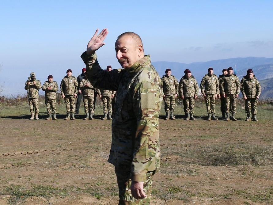 President, Commander-in-Chief of Armed Forces Ilham Aliyev makes speech in front of servicemen in Shusha (PHOTO/VIDEO)