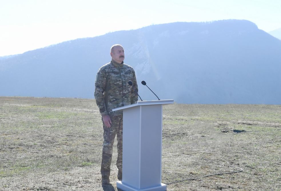From now on, we will live forever in Karabakh and Zangazur - Azerbaijani president