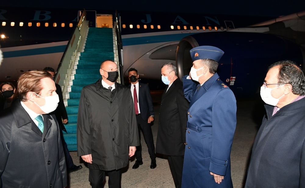 President Ilham Aliyev arrives in Turkey (PHOTO/VIDEO)