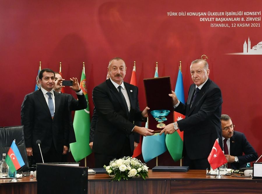President Ilham Aliyev awarded Supreme Order of Turkic World (PHOTO/VIDEO)
