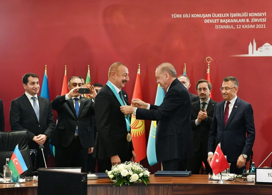 President Ilham Aliyev awarded Supreme Order of Turkic World (PHOTO/VIDEO)